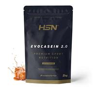 HSN Caseína Micelar Evocasein 2.0 | Caramelo Salado 2Kg | Batido de Proteína Secuencial Ideal para Antes de Dormir | Con Enzimas Digezyme® | No Incluye Dosificador | No-GMO, Vegetariana, Sin Gluten