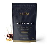 HSN Caseína Micelar Evocasein 2.0 | Chocolate Cacahuete 2Kg | Batido de Proteína Secuencial Ideal para Antes de Dormir | Enzimas Digezyme® | No Incluye Dosificador | No-GMO, Vegetariana, Sin Gluten
