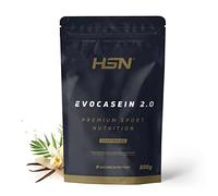 HSN Caseína Micelar Evocasein 2.0 | Vainilla Caribeña 500g | Batido de Proteína Secuencial Ideal para Antes de Dormir | Con Enzimas Digezyme® | No Incluye Dosificador | No-GMO, Vegetariana, Sin Gluten