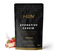 HSN Caseína Micelar Nativa Evonative Casein (87% de Micelas Nativas) | Tarta de Queso y Fresa 2Kg = 67 Batidos por Envase | Lacprodan® MicelPure™ de Arla | No-GMO, Vegetariano, Sin Gluten
