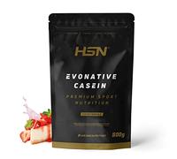 HSN Caseína Micelar Nativa Evonative Casein (87% de Micelas Nativas) | Tarta de Queso y Fresa 500g | Lacprodan® MicelPure™ de Arla | No Incluye Dosificador | No-GMO, Vegetariano, Sin Gluten