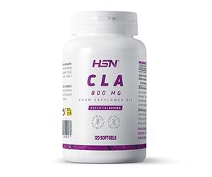 HSN CLA 120 Perlas | 2400 MG Real de Ácido Linoleico Conjugado por Dosis Diaria | Estandarizado 80% Aceite de Semilla de Cártamo | No-GMO, Sin Gluten ni Lactosa