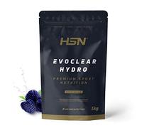 HSN Clear Whey Evoclear Hydro | Frambuesa Azul 1Kg | Aislado de Proteína Hidrolizada de Suero de Leche | Textura Muy Ligera | No Incluye Dosificador | No-GMO, Vegetariana, Sin Gluten ni Soja