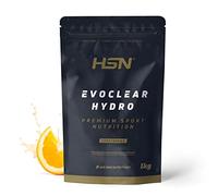 HSN Clear Whey Evoclear Hydro | Naranja 1Kg | Aislado de Proteína Hidrolizada de Suero de Leche | Textura Muy Ligera | No Incluye Dosificador | No-GMO, Vegetariana, Sin Gluten ni Soja