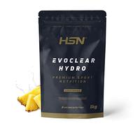 HSN Clear Whey Evoclear Hydro | Piña 1Kg | Aislado de Proteína Hidrolizada de Suero de Leche | Textura Muy Ligera | No Incluye Dosificador | No-GMO, Vegetariana, Sin Gluten ni Soja