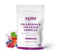 HSN Colágeno Hidrolizado y Magnesio (Malato Citrato Bisglicinato) en Polvo Collessence Colágeno Complex | Frutos Rojos 1Kg | No Incluye Dosificador | No-GMO, Sin Gluten ni Lactosa ni Pescado