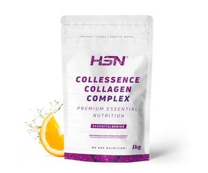 HSN Colágeno Hidrolizado y Magnesio (Malato Citrato Bisglicinato) en Polvo Collessence Colágeno Complex | Naranja 1Kg | No Incluye Dosificador | No-GMO, Sin Gluten ni Lactosa ni Pescado