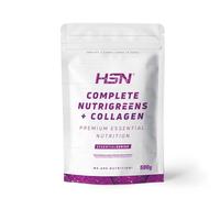 HSN Complete Nutrigreens + Colágeno - 500g | Frutas y Verduras Concentradas con Colágeno Bovino Hidrolizado. Vitamina C Enzimas Fibra Omega-3 y 6 Probiótico