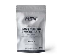 HSN Concentrado de Proteína de Suero | Sin Sabor 500g | 100% Whey Protein Concentrate (WPC) | No Incluye Dosificador | No-GMO, Vegetariano, Sin Gluten ni Soja