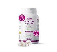 HSN Creatina 100% CREAPURE® en Cápsulas | 120 Cápsulas Vegetales (40 Servicios) | Sello de Calidad Garantizada: Puro Monohidrato de Creatina Micronizada Libre de Contaminantes | Vegano, Sin Gluten
