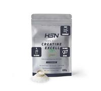 HSN Creatina Excell 100% Creapure® en Polvo - Sin Sabor 500 g | 100% Puro Monohidrato de Creatina Sin Añadidos. Libre de DCD o DHT. Incluye Dosificador.