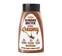 HSN Crema de Almendra 100% Natural | Textura Fluida Extra Cremosa con Dosificador | 450g | Sin Aceite de Palma, Sal ni Azúcares Añadidos | Vegano, No-GMO