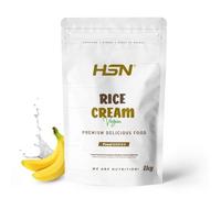 HSN Crema de Arroz | Banana 1Kg | 100% Harina de Arroz Pregelatinizada con Textura Extra-Fina y Cremosa | Sin Azúcares Añadidos | No Incluye Dosificador | No-GMO, Vegana, Sin Gluten