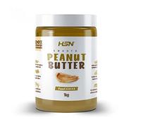HSN Crema de Cacahuete 100% Natural | 1 Kg de Mantequilla de Maní Textura Suave y Cremosa - Smooth Peanut Butter | Sin Aceite de Palma, Sal ni Azúcares Añadidos | Vegano, No-GMO
