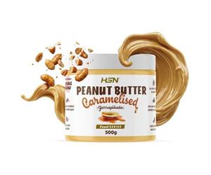 HSN Crema de Cacahuete Caramelizada | 500 g | Textura Garrapiñada | Peanut Butter Caramelised | 100% Natural Vegetariano | Libre de GMO | No Aceite de Palma, No Azucares ni Sal Añadidos