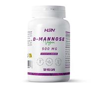 HSN D-Manosa | 120 Cápsulas Vegetales | 2000mg D-Mannose por Dosis Diaria | Con Vitamina A | No-GMO, Vegano, Sin Gluten