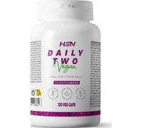 Multivitaminas y Minerales Daily Two - Dosis Diaria = 2 Cápsulas - de HSN | 120 Cápsulas con Todas las Vitaminas y Minerales - Con Hierro y Yodo | No-GMO, Vegano, Sin Gluten