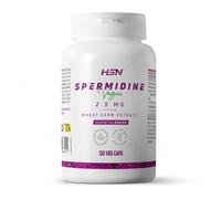 HSN Espermidina 2,5mg | 120 Cápsulas Vegetales | 50x Veces Más Concentrado Equivalen a 12,5g Germen de Trigo (Triticum aestivum) | No-GMO, Vegano, Sin Aditivos Estéticos