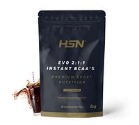 HSN Evo 2:1:1 (BCAA's Instantáneos) en Polvo | Cola 1Kg = 200 Servicios | Aminoácidos Ramificados (L-Leucina, L-Isoleucina, L-Valina) | No-GMO, Vegano, Sin Gluten