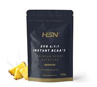 HSN Evo 4:1:1 (BCAA's Instantáneos) en Polvo | Piña 500g = 100 Servicios | Aminoácidos Ramificados (L-Leucina, L-Isoleucina, L-Valina) | No-GMO, Vegano, Sin Gluten