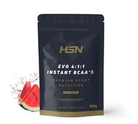 HSN Evo 4:1:1 (BCAA's Instantáneos) en Polvo | Sandía 500g | Aminoácidos Ramificados (L-Leucina, L-Isoleucina, L-Valina) | No Incluye Dosificador | No-GMO, Vegano, Sin Gluten