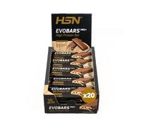HSN Evobars PRO+ Barritas de Proteína de Galletas y Crema | 20 Unidades de 50 g | 25 g de Proteína por Barrita | Con Recubrimiento de Chocolate y Bajo Contenido en Azúcares