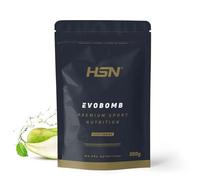 HSN Evobomb Pre-Entreno | Pera 500g = 25 Tomas por Envase | Cafeína + L-Citrulina + Beta-Alanina + L-Tirosina + Panax Ginseng | Sin Azúcar | No-GMO, Vegano, Sin Gluten