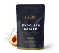 HSN Evoclear Gainer Melocotón 1Kg | Mass Gainer Clear Ligero | Proteína Aislada WPI + Carbohidratos 2:1 | Magnesio y DigeZyme® | Sin Gluten Sin Soja | Apto Vegetariano | No Incluye Dosificador