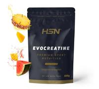 HSN Evocreatine Creatina Monohidrato - Tropical 500g | 100% Puro Monohidrato de Creatina con Sabor. Libre de DCD o DHT. Vegana y Sin Gluten. No Incluye Dosificador.
