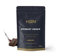 HSN Evodiet Vegan (Aislado de Proteína de Soja, Inulina y Glucomanano) | Chocolate 500g | Ideal para tomar antes de las comidas | No Contiene Dosificador | No-GMO, Vegano, Sin Gluten