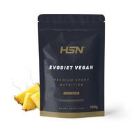 HSN Evodiet Vegan (Aislado de Proteína de Soja, Inulina y Glucomanano) | Piña 500g | Ideal para tomar antes de las comidas | No Contiene Dosificador | No-GMO, Vegano, Sin Gluten