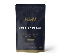 HSN Evodiet Vegan (Aislado de Proteína de Soja, Inulina y Glucomanano) | Sabor Neutro 2Kg | Ideal para tomar antes de las comidas | No Contiene Dosificador | No-GMO, Vegano, Sin Gluten