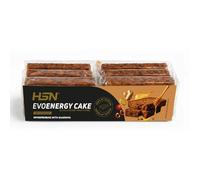 HSN Evoenergy Cake - Barrita Energética tipo Bizcocho con Cafeína y Guaraná | Energía Ciclismo y Running | Carbohidratos 2:1 con Taurina | Pack 6 x 40g Sabor Jengibre y Miel