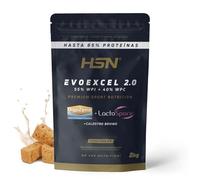 HSN Evoexcel 2.0 (Whey Protein Isolate + Concentrate) | Turron 2kg | Whey + DigeZyme® + Calostro + Probióticos | No Contiene Dosificador | No-GMO, Vegetariano, Sin Gluten ni Soja