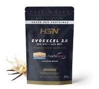 HSN Evoexcel 2.0 (Whey Protein Isolate + Concentrate) | Vainilla 2Kg | Whey + DigeZyme® + Calostro + Probióticos | No Contiene Dosificador | No-GMO, Vegetariano, Sin Gluten ni Soja