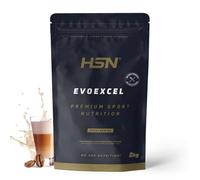 HSN Evoexcel Sin Edulcorantes Café con Leche 2Kg | Proteína Whey Isolate + Concentrate (55% WPI90 + 40% WPC80) | DigeZyme® + Calostro IgG | Sin Gluten ni Soja | No Incluye Dosificador