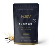 HSN Evoexcel Sin Edulcorantes Vainilla 2Kg | Proteína Whey Isolate + Concentrate (55% WPI90 + 40% WPC80) | DigeZyme® + Calostro IgG | Sin Gluten ni Soja | No Incluye Dosificador