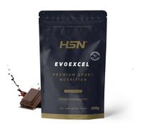 HSN Evoexcel (Whey Protein Isolate + Concentrate) Sin Edulcorantes | Chocolate 500g | Whey + DigeZyme® + Calostro + Probióticos | No Contiene Dosificador | No-GMO, Vegetariano, Sin Gluten ni Soja