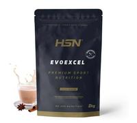 HSN Evoexcel (Whey Protein Isolate + Concentrate) Sin Edulcorantes | Té Chai con Leche 2 Kg | WPI90 + WPC80 con DigeZyme®, Calostro y Probióticos | Sin Gluten ni Soja | No Incluye Dosificador