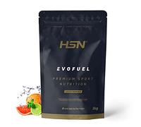 HSN Evofuel Pre + Intra Entreno | Ponche de Frutas 1Kg | Cafeína + Carbohidratos + Electrolitos + Aminoácidos + Nitratos + Óxido Nítrico | No Incluye Dosificador | No-GMO, Vegetariano, Sin Gluten