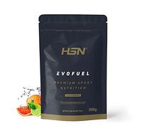 HSN Evofuel Pre + Intra Entreno | Ponche de Frutas 500g | Cafeína + Carbohidratos + Electrolitos + Aminoácidos + Nitratos + Óxido Nítrico | No Incluye Dosificador | No-GMO, Vegetariano, Sin Gluten