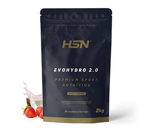 HSN Evohydro 2.0 Proteína Hidrolizada de Suero (Lacprodan® Hydro.90 INS) | Sabor Fresa Coco | 500g (17 Batidos) | Baja en Lactosa | Sin Gluten | Vegetariana | No Incluye Dosificador