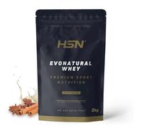 HSN Evonatural Whey Endulzada con Stevia | Canela 2Kg | Concentrado de Suero de Leche Sin Edulcorantes ni Azúcares Añadidos | No Incluye Dosificador | Apta Dieta Vegetariana y Sin Gluten