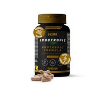 HSN Evootropic - 120 Cápsulas Vegetales | Fórmula Nootrópica. Bacopa Alpinia Huperzina A Fosfatidilserina B5. Cafeína Liberación Prolongada CaffXtend™ L-Teanina