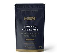 HSN Evopro (Whey + Caseína) Proteína Secuencial | Café con Leche 2Kg | Complejo Enzimático Digezyme® | No Incluye Dosificador | No-GMO, Vegetariano, Sin Gluten ni Soja