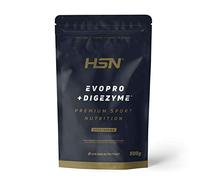 HSN Evopro (Whey + Caseína) Proteína Secuencial | Café con Leche 500g | Complejo Enzimático Digezyme® | No Incluye Dosificador | No-GMO, Vegetariano, Sin Gluten ni Soja