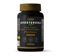 HSN Evosterone (50mg Beta-ecdisterona) | 120 Cápsulas Vegetales | 95% Ecdisterona - Pureza Asegurada por HPLC | Extracto 500:1 de Raíz Rhaponticum carthamoides | No-GMO, Vegano, Sin Gluten