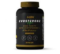 HSN Evosterone (50mg Beta-ecdisterona) | 240 Cápsulas Vegetales | 95% Ecdisterona - Pureza Asegurada por HPLC | Extracto 500:1 de Raíz Rhaponticum carthamoides | No-GMO, Vegano, Sin Gluten