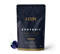 HSN Evotonic Bebida Isotónica en Polvo con Sabor | Frambuesa Azul 1Kg | Cluster Dextrin™ + Palatinose™ + PeptoPro® + BCAAs | No Incluye Dosificador | No-GMO, Vegetariano, Sin Gluten