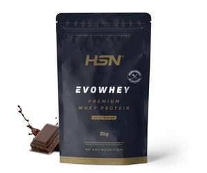 HSN Evowhey Protein Sin Edulcorantes | Chocolate 2Kg = 67 Tomas por Envase Concentrado de Proteína de Suero | 100% Whey Protein Concentrate | No-GMO, Vegetariano, Sin Gluten ni Soja